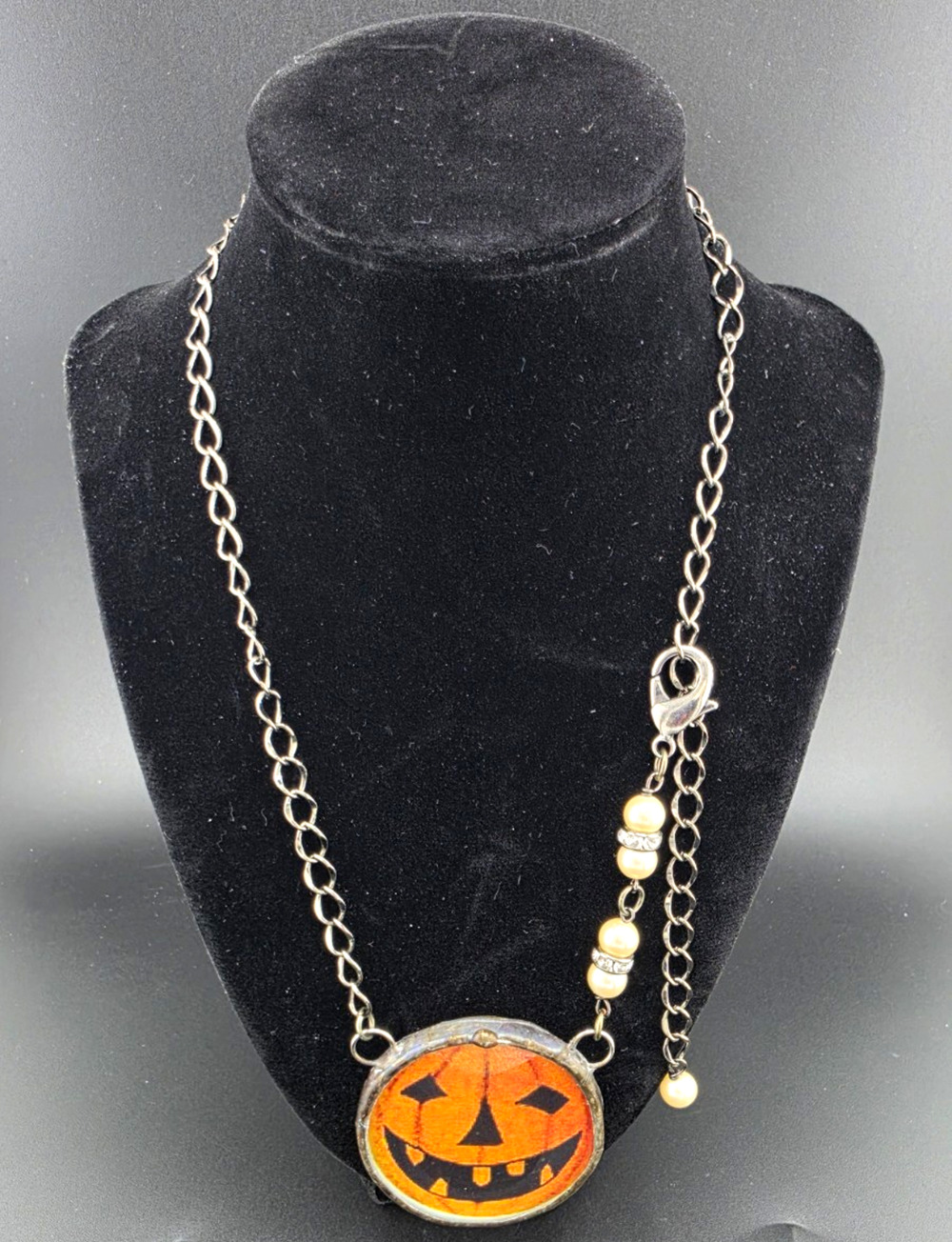 Plunder Design "Perfectly Imperfect" Pumpkin Necklace.